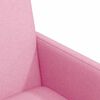vidaXL Chaises de Salle &agrave; Manger avec Roues 2 pcs Rose 57 x 66 x 94 cm