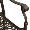 vidaXL Ensemble manger de jardin 5 pcs bronze aluminium coul&eacute;
