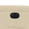 vidaXL Fauteuil inclinable &eacute;lectrique Cr&egrave;me Tissu