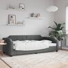 vidaXL Lit de repos gris fonc&eacute; 100x200 cm tissu