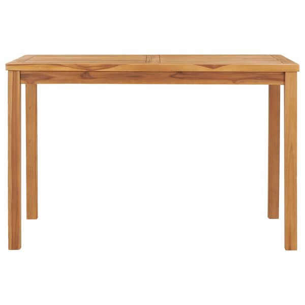 vidaXL Table à dîner de jardin 120x70x77 cm Bois de teck solide