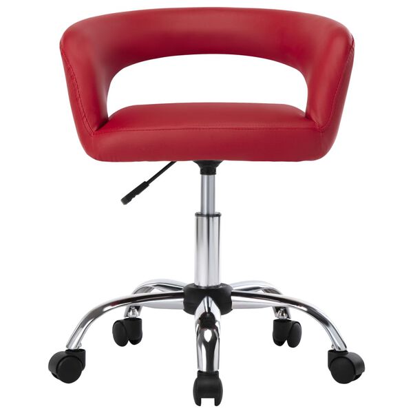 vidaXL Chaises &agrave; manger lot de 2 rouge bordeaux similicuir