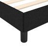 vidaXL Cadre de lit sans matelas noir 100x200 cm tissu