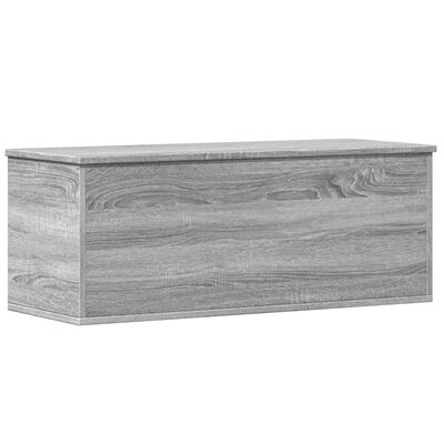 vidaXL Boîte de rangement sonoma gris 90x35x35 cm bois d'ingénierie