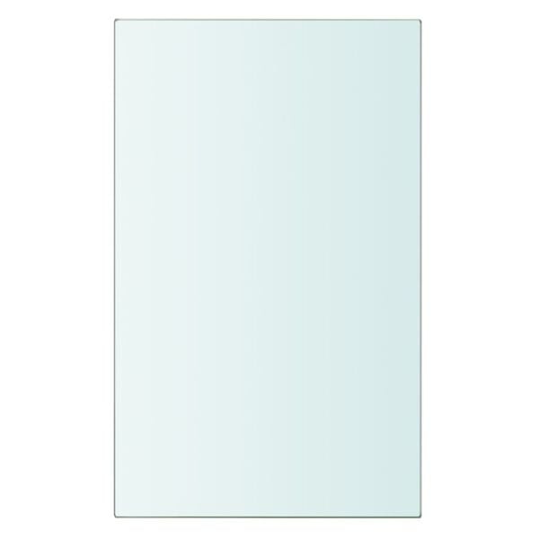vidaXL Panneau pour étagère Verre transparent 20 x 12 cm