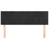 vidaXL T&ecirc;tes de lit 2 pcs Noir 72x5x78/88 cm Velours
