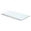 vidaXL Panneaux d'&eacute;tag&egrave;re 2 pcs Verre Transparent 60x25 cm