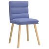 vidaXL Chaises à manger lot de 2 bleu jean tissu