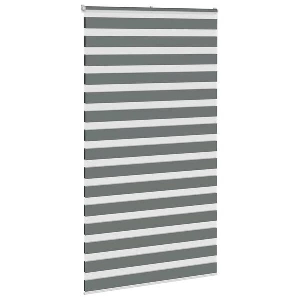 vidaXL Store z&egrave;bre gris fonc&eacute; largeur du tissu 130,9 cm polyester
