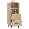 vidaXL Buffet Ch&ecirc;ne sonoma 34,5x34x90 cm Bois d'ing&eacute;nierie