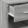 vidaXL Buffet sonoma gris 45x42,5x93 cm bois d'ing&eacute;nierie
