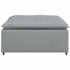 vidaXL Module de repose-pieds pour canapé modulaire Gris clair 100 x 100 x 48 cm