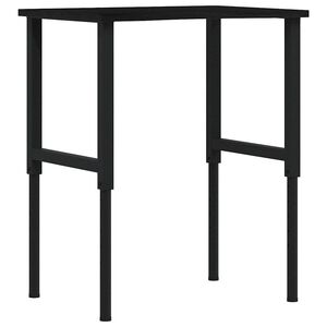 vidaXL &Eacute;tabli marron fonc&eacute; 80x60x(71,5-98) cm bois de ch&ecirc;ne massif