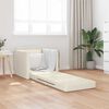 vidaXL Canap&eacute;-Lit 60cm Cr&egrave;me Velours