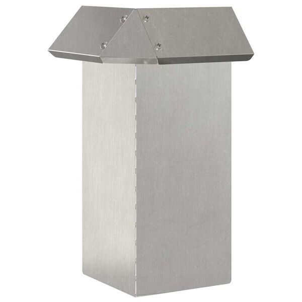 vidaXL Cl&ocirc;ture &agrave; escargots Argent 13,5 x 13,5 x 25 cm Acier inoxydable