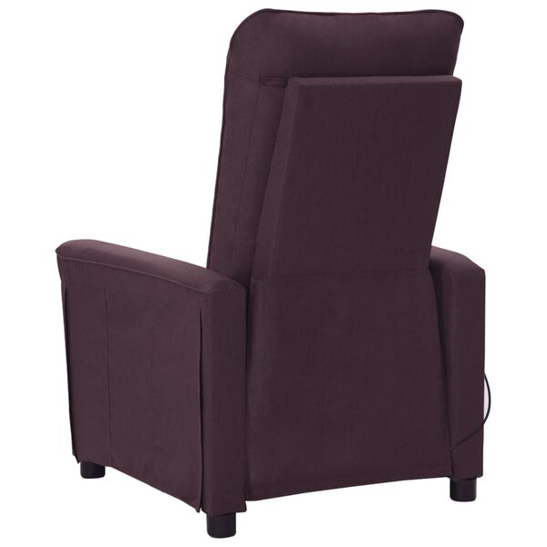 vidaXL Fauteuil de massage Violet Tissu