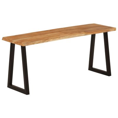 vidaXL Banc avec bord vivant 105 cm bois d'acacia massif