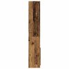 vidaXL Buffet haut vieux bois 92x33x180 cm bois d'ing&eacute;nierie