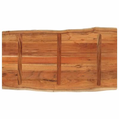 vidaXL Dessus de table 110x60x3,8cm rectangulaire bois massif d'acacia