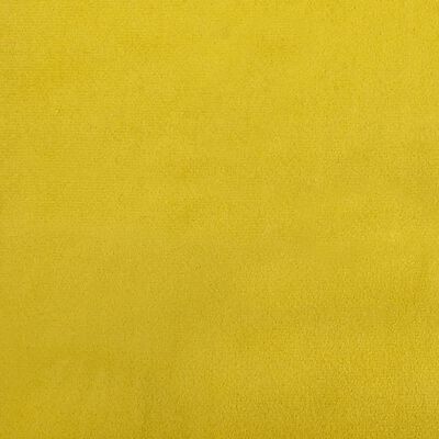 vidaXL Lit de jour avec lit gigogne jaune 100x200 cm velours