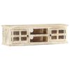 vidaXL Meuble TV 130x30x36 cm Bois massif de manguier