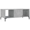vidaXL Table basse gris b&eacute;ton 102x50x40 cm bois d'ing&eacute;nierie