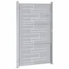 vidaXL Porte de Jardin Argenté 100 x 125 cm Acier inoxydable
