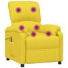 vidaXL Fauteuil de massage Jaune clair Tissu