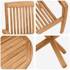 vidaXL Ensemble de salle &agrave; manger pour jardin 3 pcs Marron