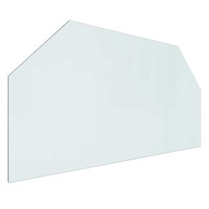 vidaXL Plaque en verre de chemin&eacute;e Transparent 100 x 50 cm Verre