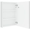 vidaXL Armoire de salle de bain &agrave; miroir LED Blanc brillant 50x13x70cm