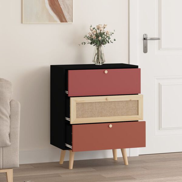 vidaXL Buffet avec tiroirs 60x30x75 cm bois d'ing&eacute;nierie