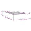 vidaXL Cadre de lit sans matelas bois massif 100x200 cm