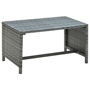 vidaXL Table basse Anthracite 70x40x38 cm R&eacute;sine tress&eacute;e