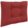 vidaXL Coussin de canap&eacute; d'ext&eacute;rieur 2 pcs Bordeaux Polyester