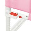vidaXL Barri&egrave;re de s&eacute;curit&eacute; de lit d'enfant Rose 120x25 cm Tissu