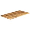 vidaXL Dessus de table 100x60x2,5cm bord vif bois massif manguier brut