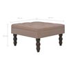 vidaXL Tabouret Marron 60x60x36 cm Polyester