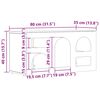 vidaXL Meuble TV Blanc 80 x 35 x 40 cm Bois d'ing&eacute;nierie