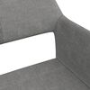 vidaXL Chaises pivotantes &agrave; manger lot de 2 Gris clair Tissu