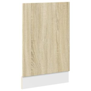 vidaXL Panneau de lave-vaisselle Ch&ecirc;ne Sonoma 45 x 3 x 67 cm Bois d'ing&eacute;nierie