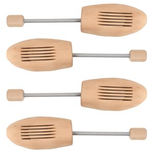 vidaXL Embauchoirs 2 paires EU 35-38 bois massif lotus