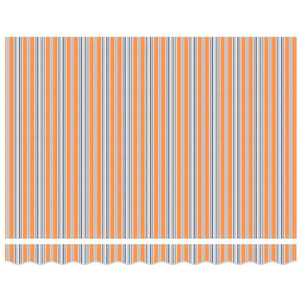 vidaXL Auvent R&eacute;tractable Bleu et Orange 300 x 250 cm