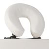 vidaXL Table de massage pliable Blanc crème 4 zones avec cadre en bois