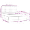 vidaXL Sommier &agrave; lattes de lit et matelas Gris clair 180x200cm Velours