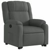 vidaXL Fauteuil inclinable Gris fonc&eacute; Tissu