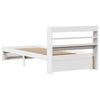 vidaXL Cadre de lit avec t&ecirc;te de lit sans matelas blanc 90x200 cm