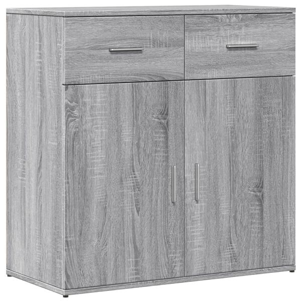vidaXL Buffet sonoma gris 79x38x80 cm bois d'ing&eacute;nierie