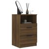 vidaXL Table de chevet Ch&ecirc;ne marron Bois d'ing&eacute;nierie