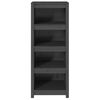 vidaXL Biblioth&egrave;que Gris 50x35x125,5 cm Bois de pin massif